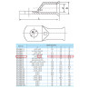 Cable Lug SC10-8 Skun Lubang utk Kabel 10mm2 Screw M8 (100pcs/pack)